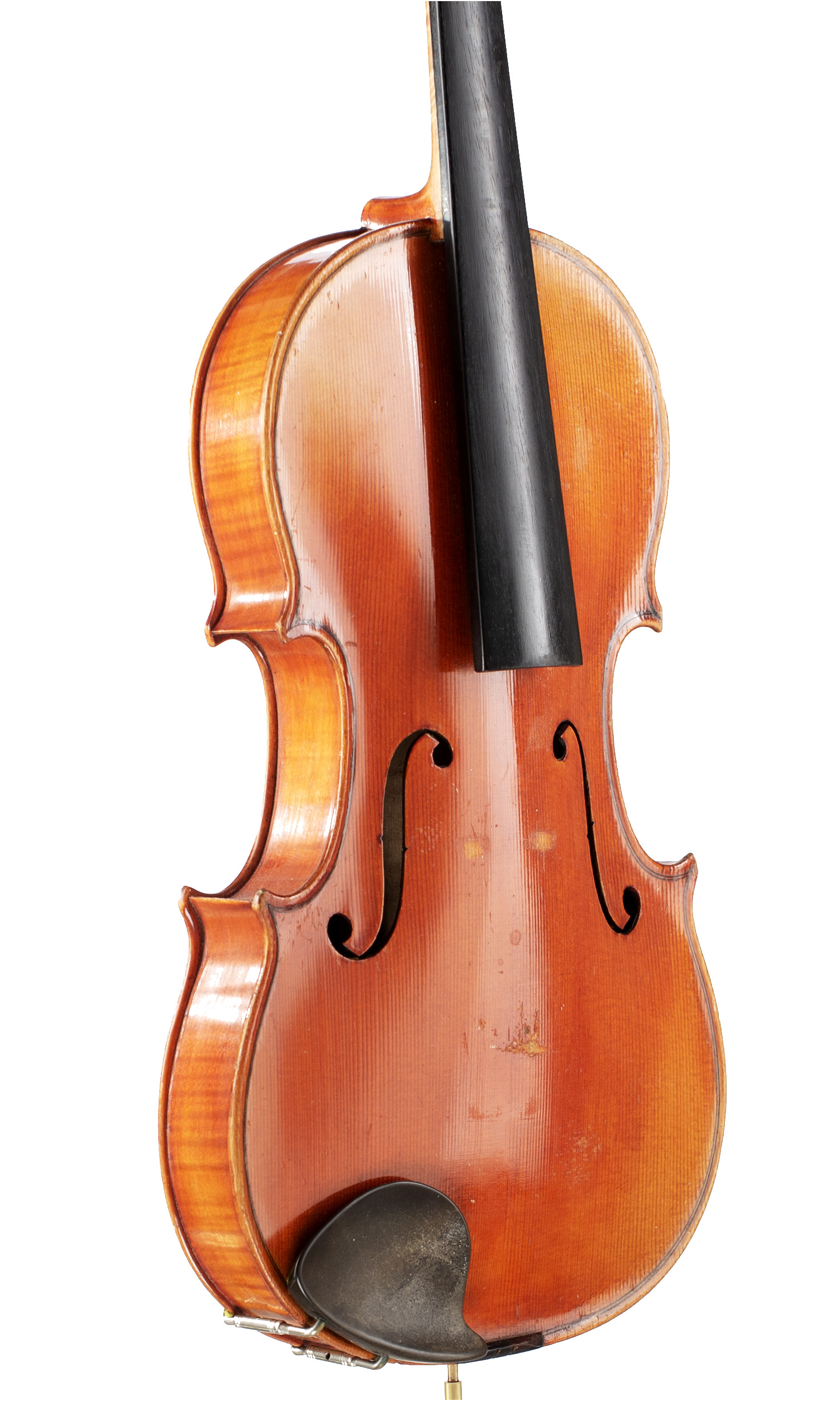 A violin by Gustav Ficker, Germany, 1964 — angled view, 40°