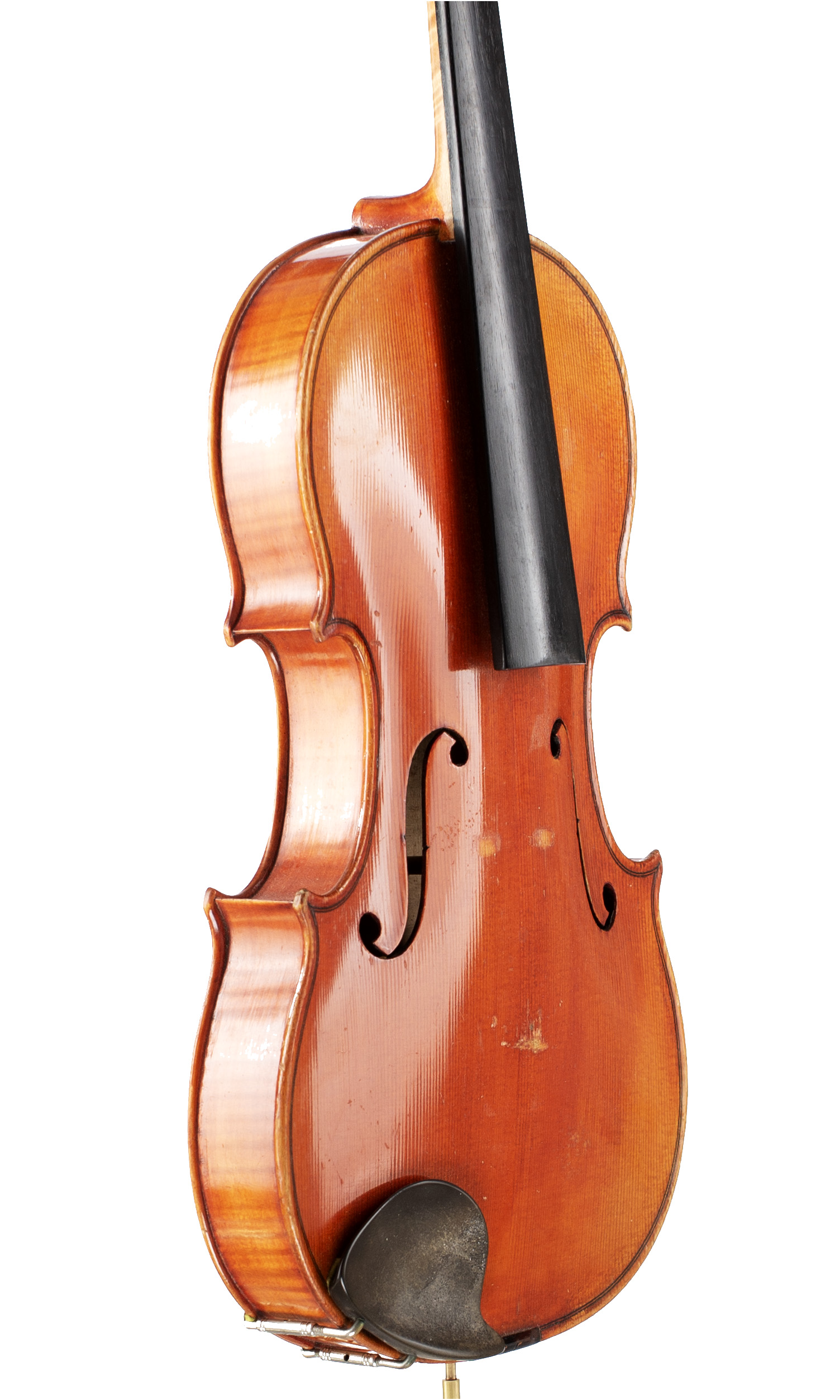 A violin by Gustav Ficker, Germany, 1964 — angled view, 50°