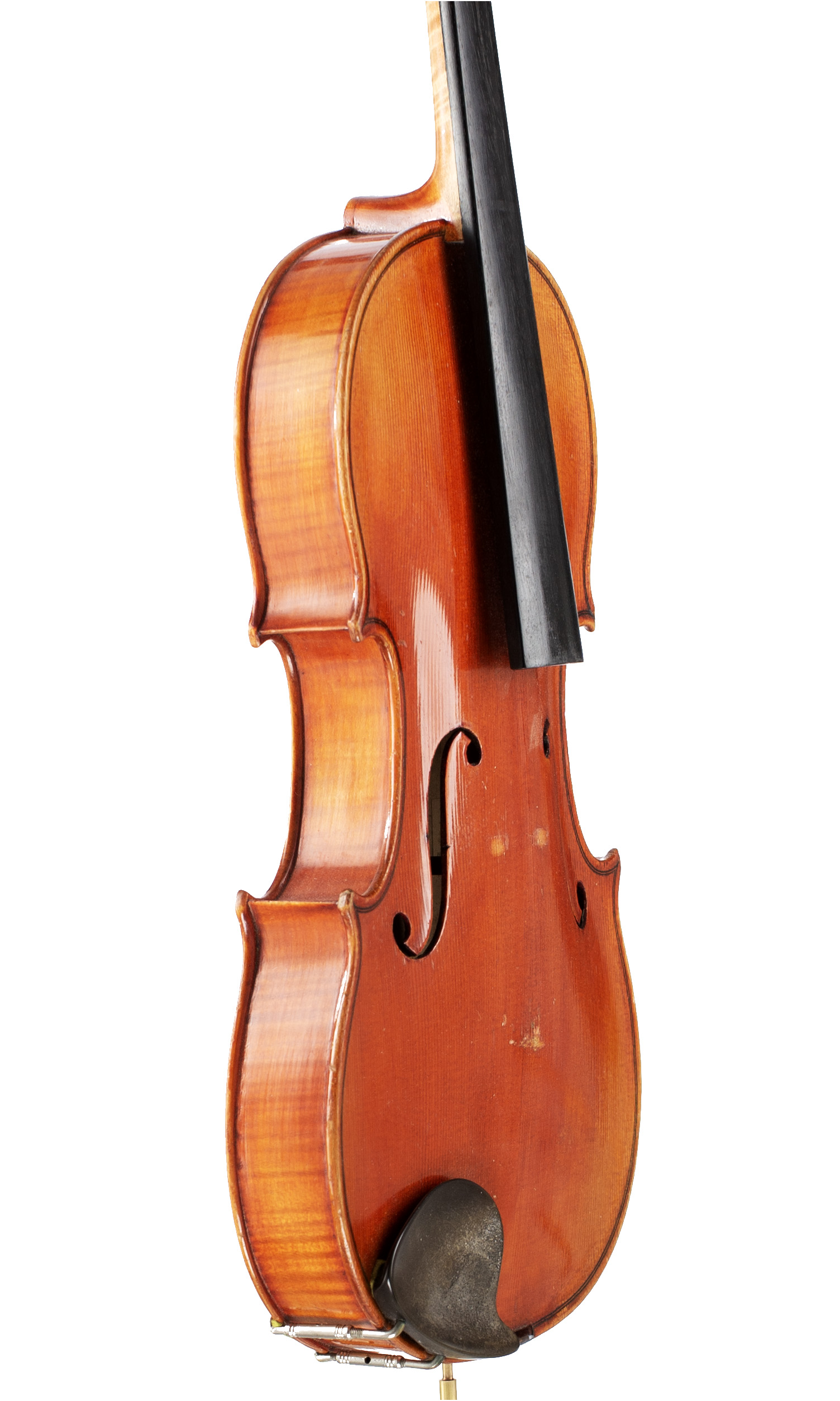 A violin by Gustav Ficker, Germany, 1964 — angled view, 60°