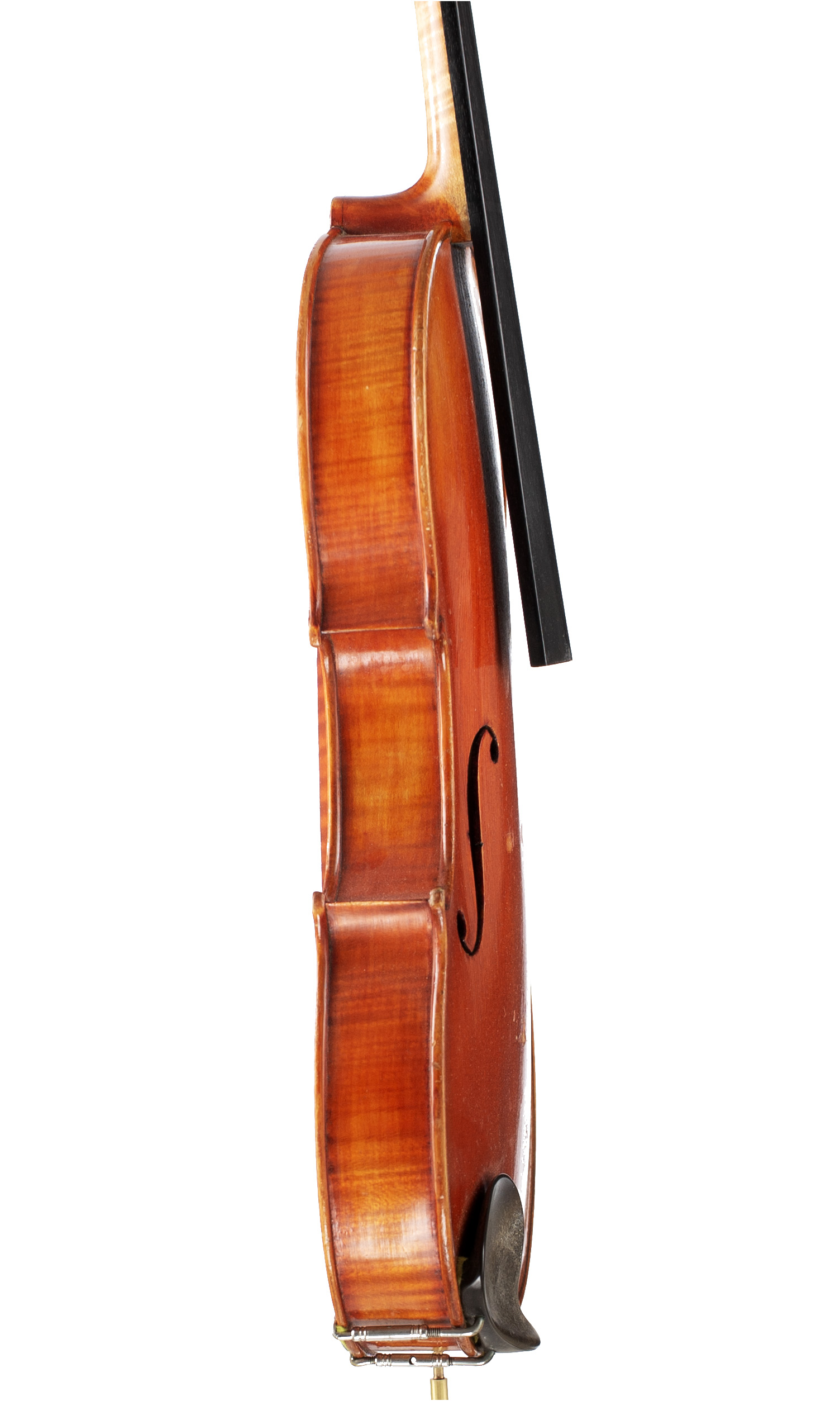 A violin by Gustav Ficker, Germany, 1964 — angled view, 80°