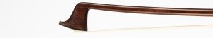 A silver-mounted viola bow by James Tubbs, London, circa 1900 — head and frog