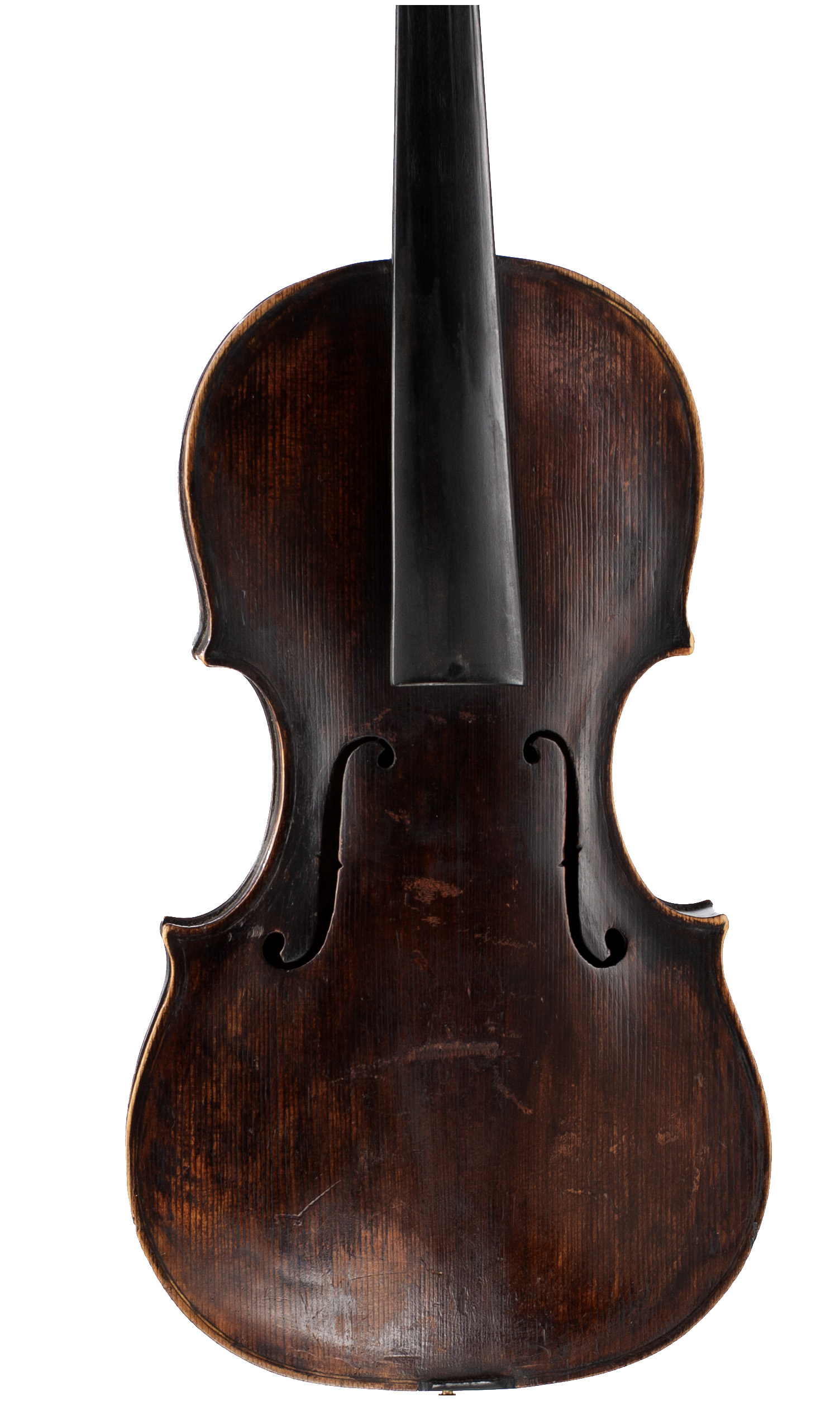 A violin, Made and sold by Chas & Sam Thompson — angled view, 10°