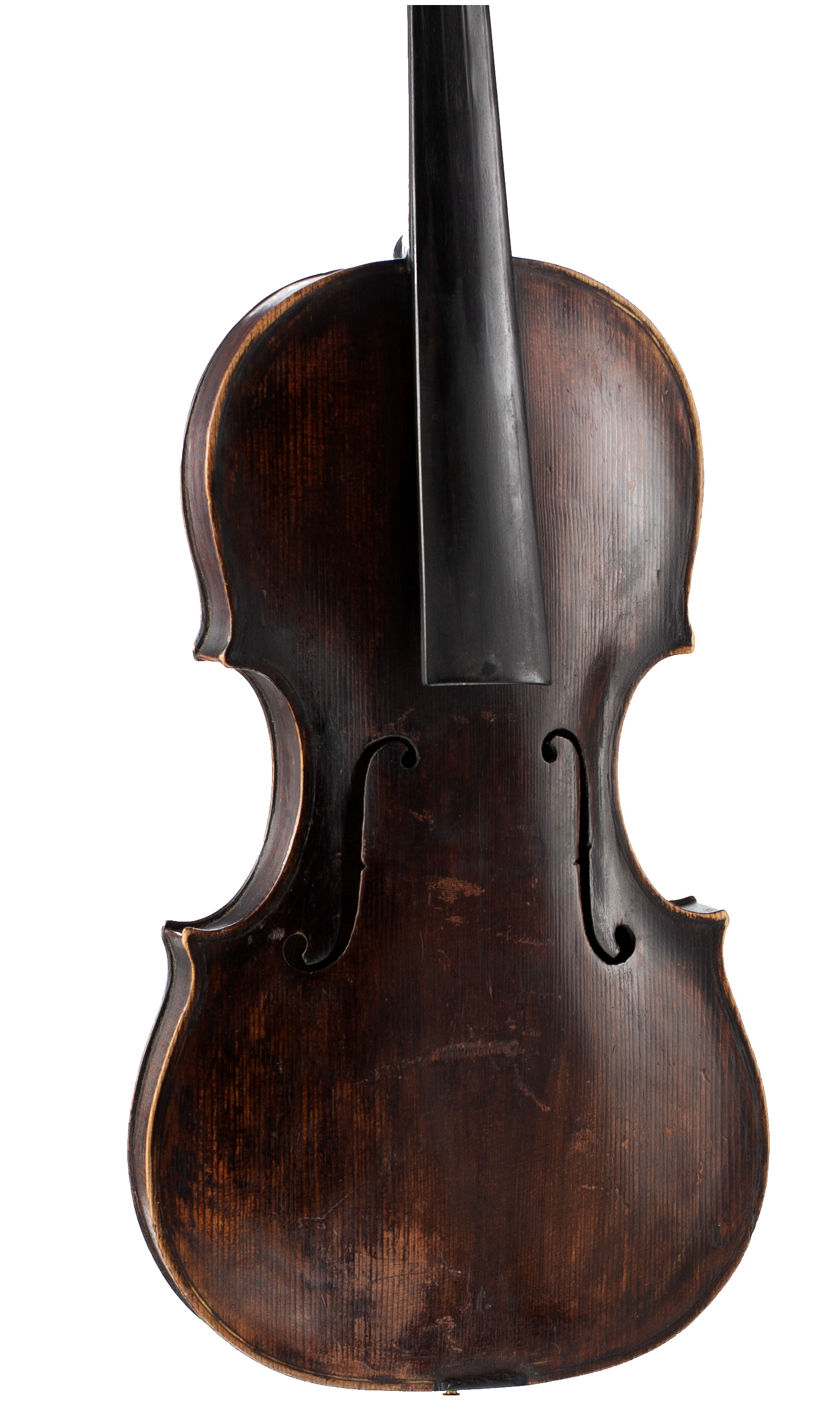 A violin, Made and sold by Chas & Sam Thompson — angled view, 20°