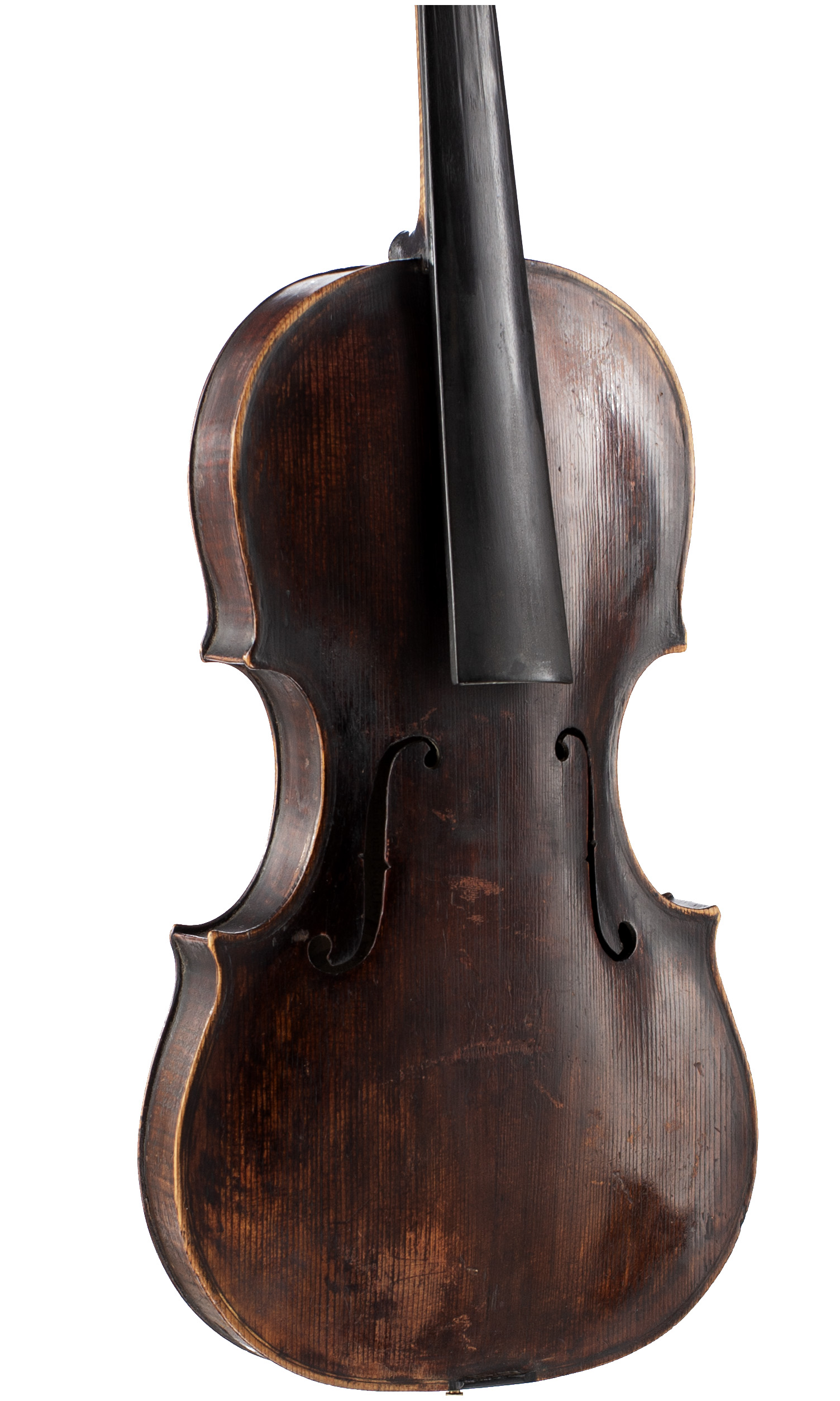 A violin, Made and sold by Chas & Sam Thompson — angled view, 30°