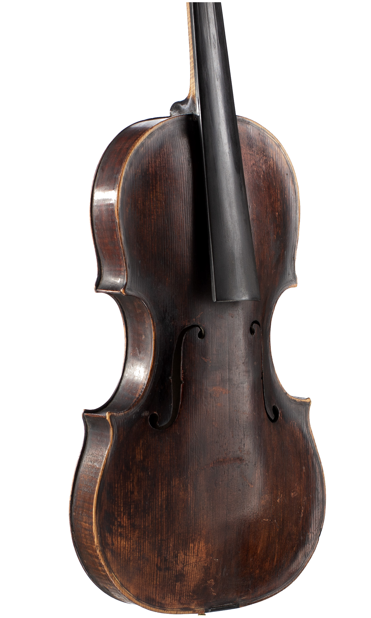 A violin, Made and sold by Chas & Sam Thompson — angled view, 40°