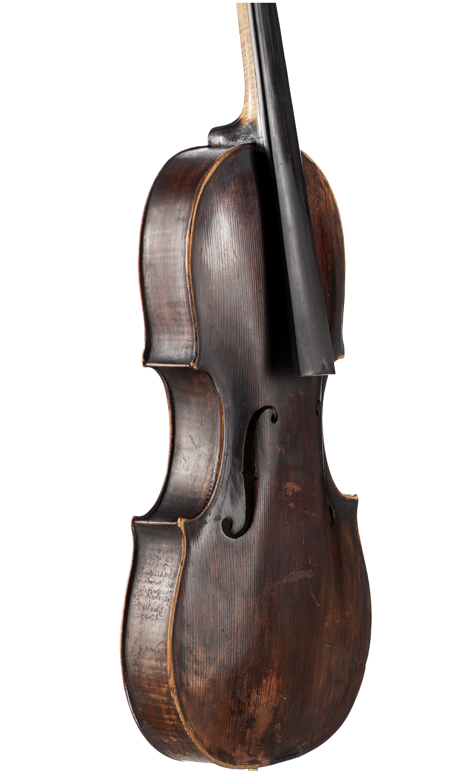 A violin, Made and sold by Chas & Sam Thompson — angled view, 60°