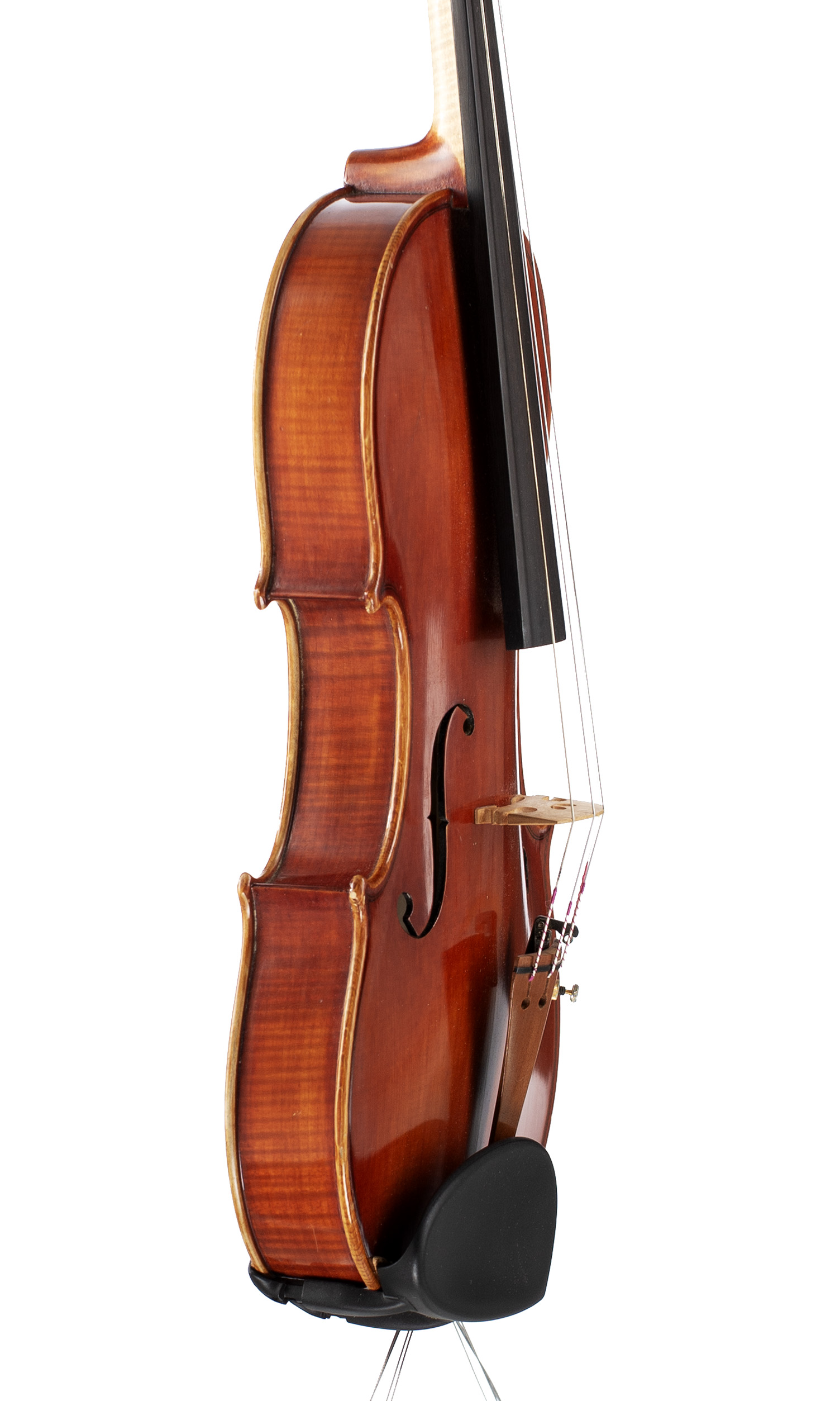 A violin by Ian Highfield, Rednal, 1991 — angled view, 70°