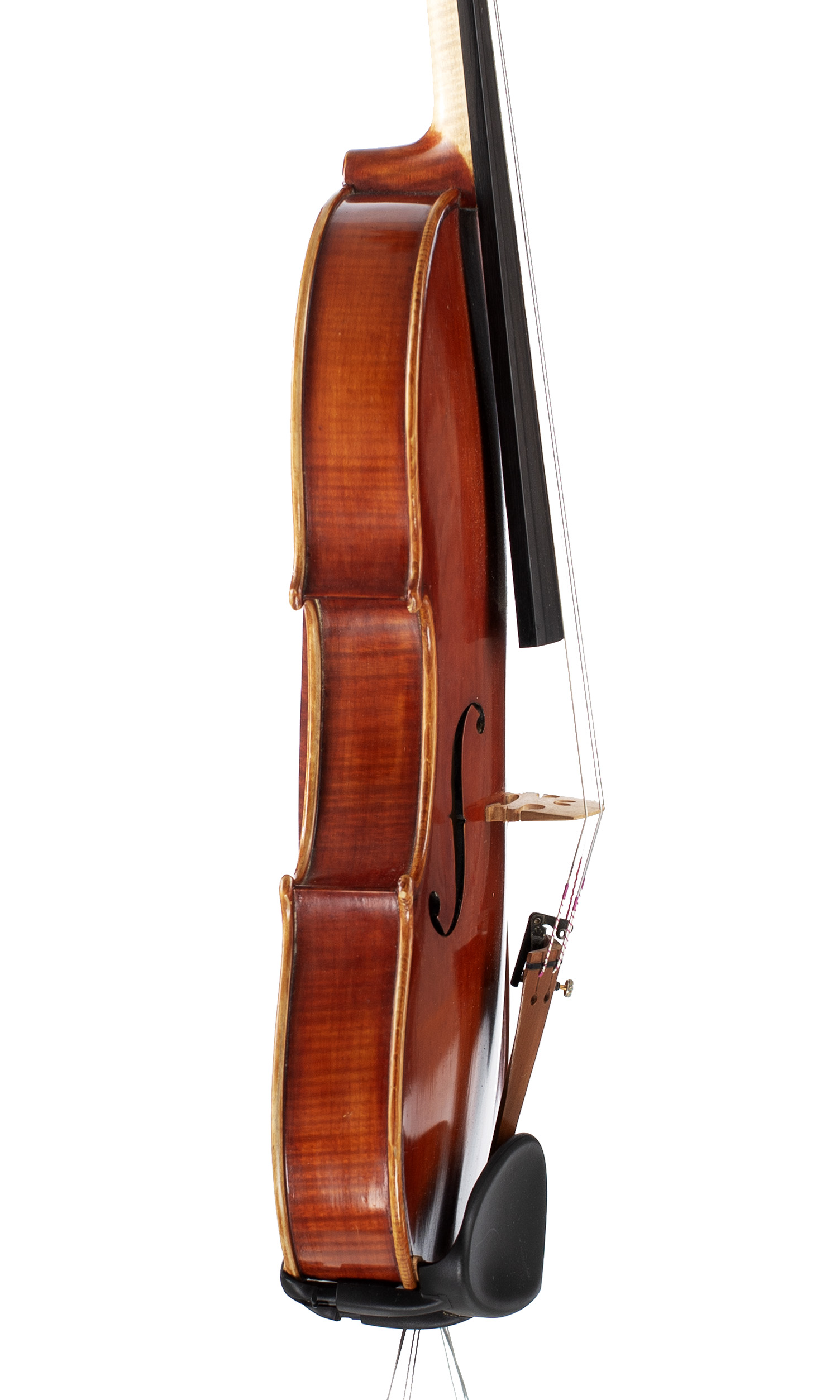 A violin by Ian Highfield, Rednal, 1991 — angled view, 80°
