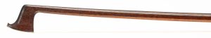 A gold and tortoiseshell-mounted violin bow by Malcolm Taylor, England, circa 1960 — head and frog