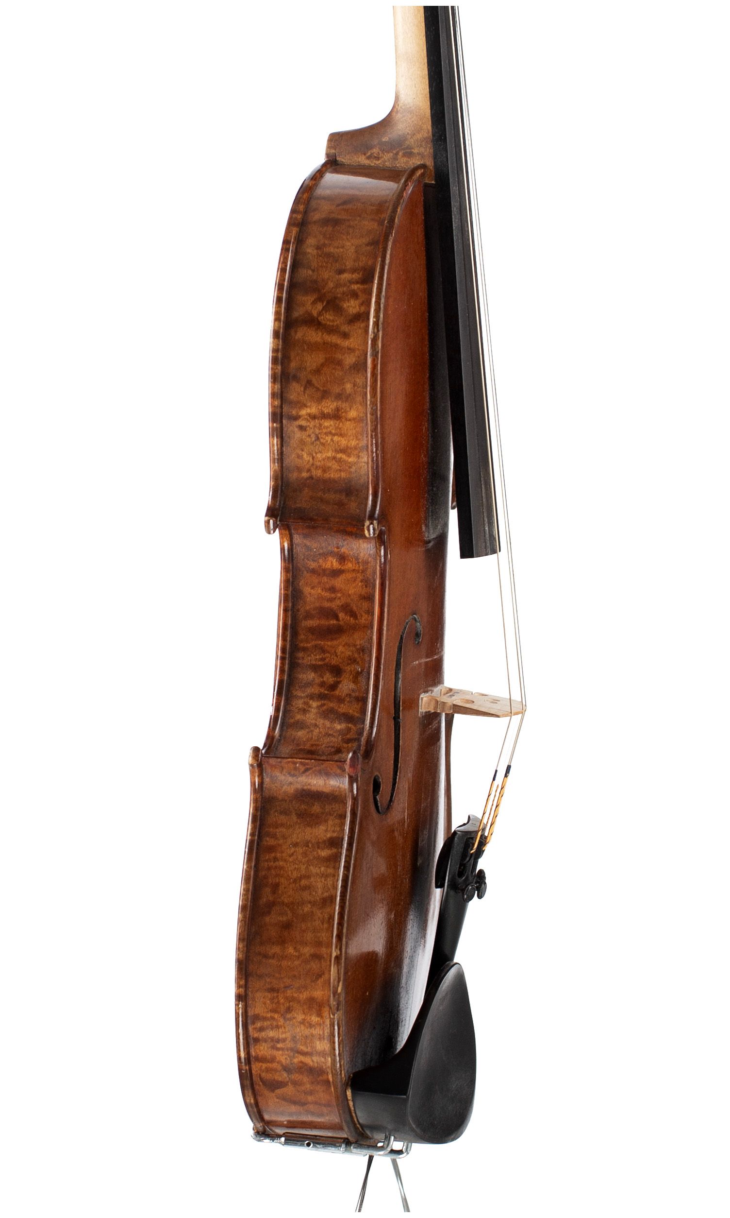 Violin by James Gilchrist, Glasgow, 1886 — angled view, 80°