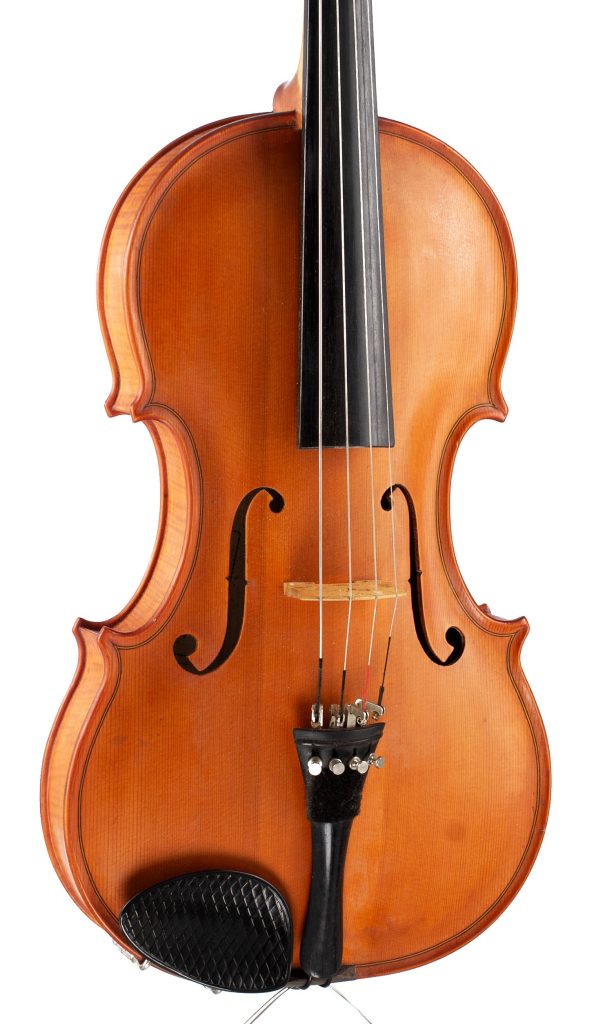 A viola by Alexander Youngson, Glasgow, 1979 — angled view, 20°