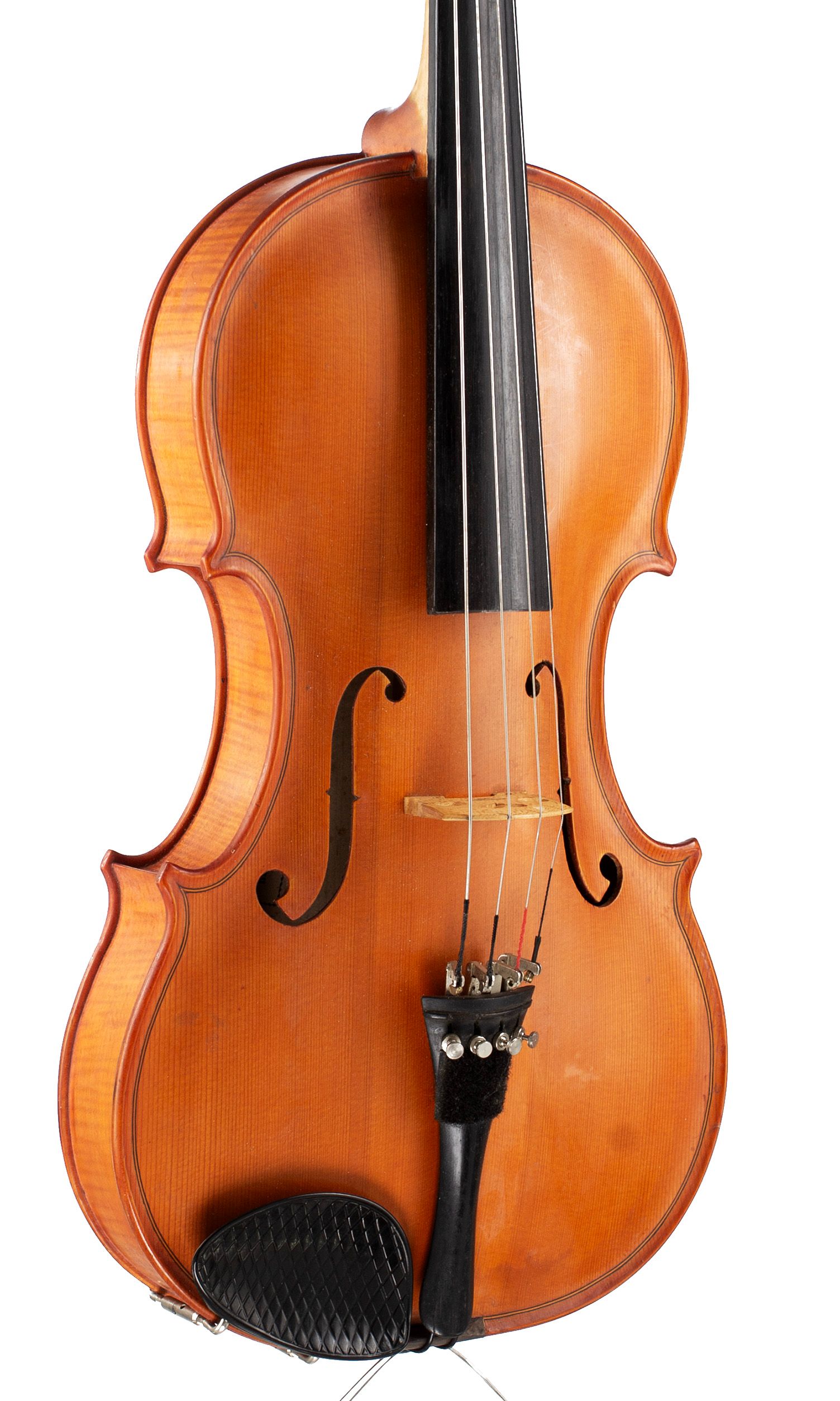 A viola by Alexander Youngson, Glasgow, 1979 — angled view, 30°