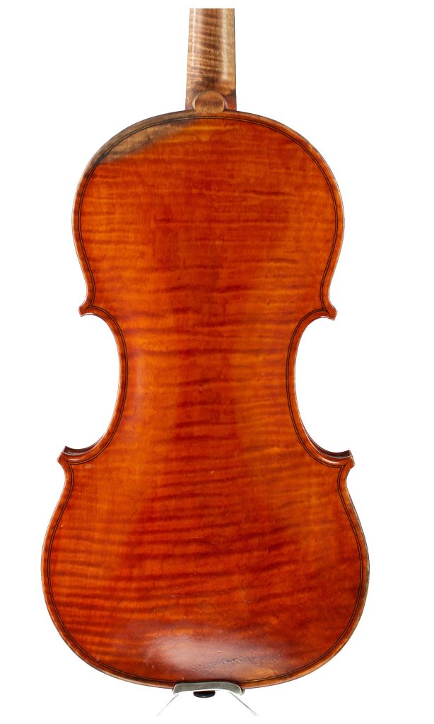Violin by Wilfred G. Saunders, Nottingham, 1958 — back