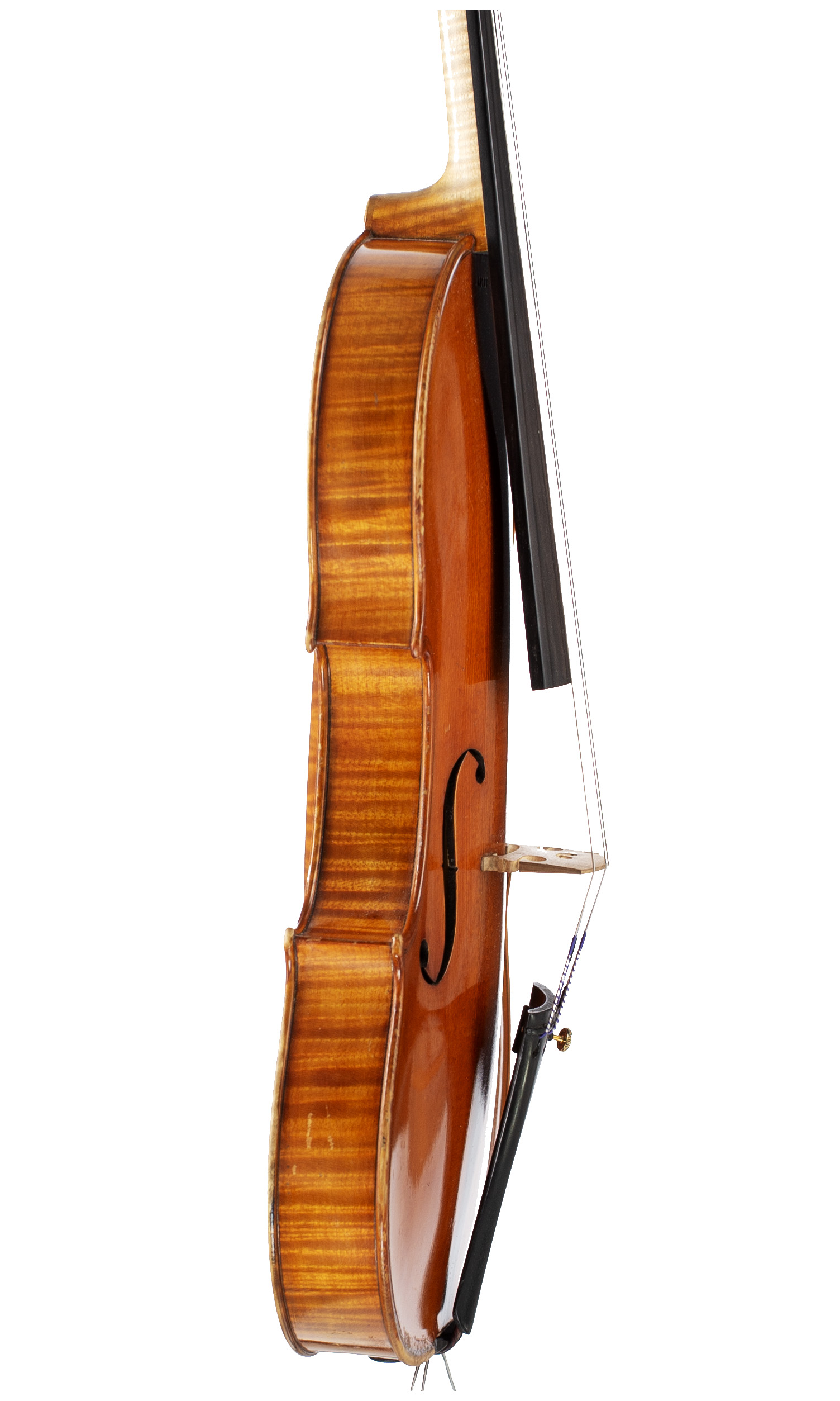 A violin by Ansaldo Poggi, Bologna, 1958 — angled view, 80°
