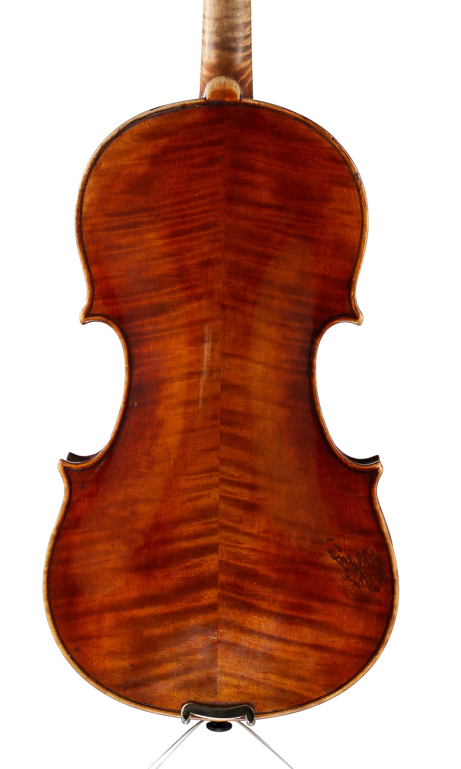 Violin by Joseph Chevrier, Mirecourt, circa 1890 — back