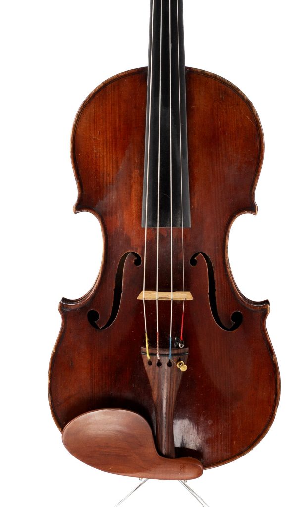 Violin by Joseph Chevrier, Mirecourt, circa 1890 — front