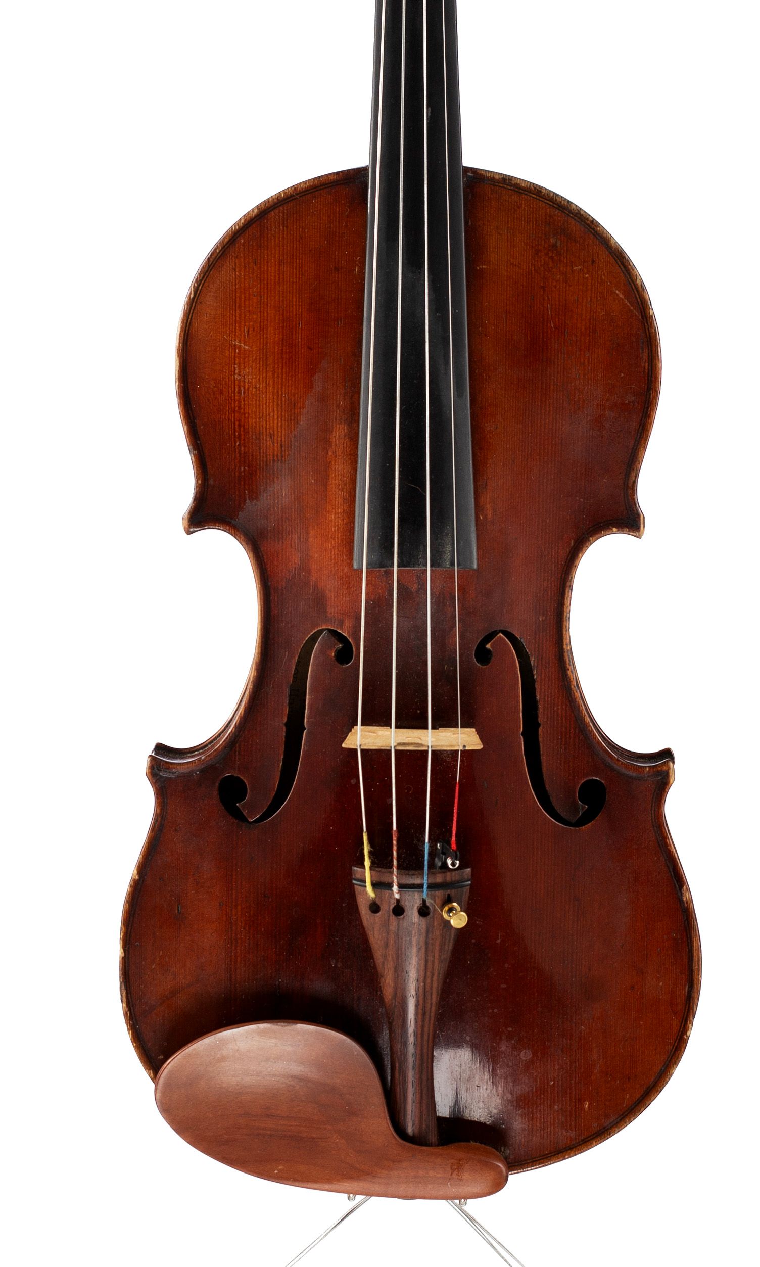 Violin by Joseph Chevrier, Mirecourt, circa 1890 — front