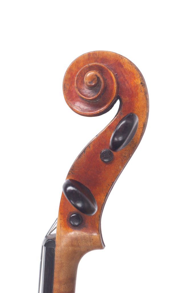 Violin, Circle of T. J. Holder, London, circa 1900 — scroll