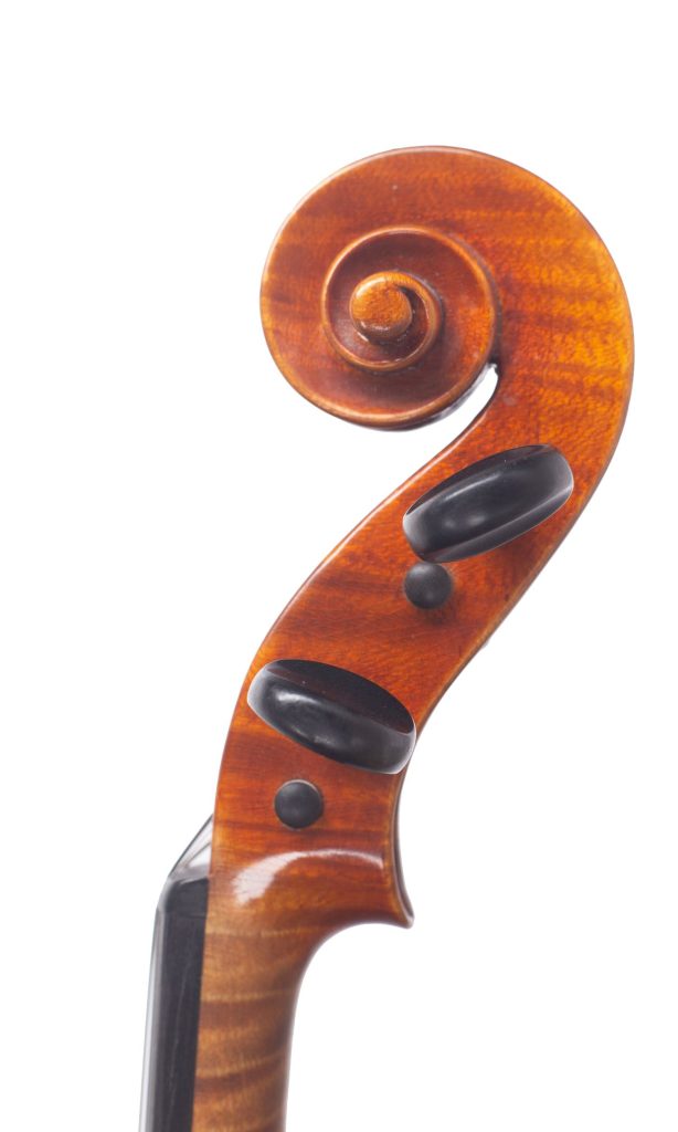 Violin, Workshop of Kurt Gütter — scroll