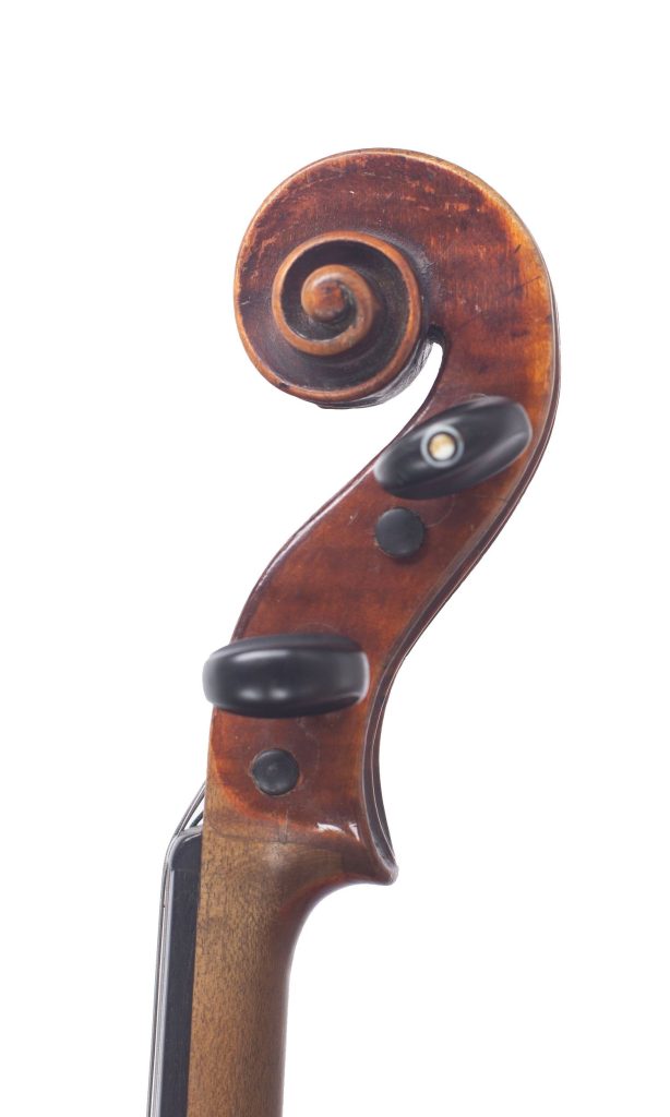 Violin by Benjamin Banks, Salisbury, 1788 — scroll