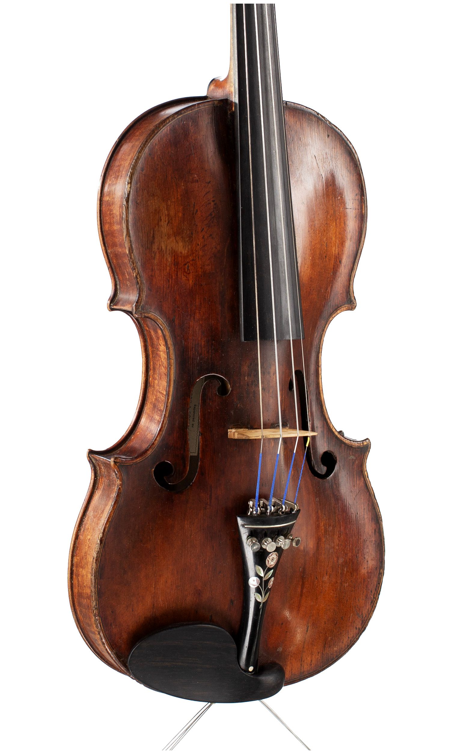 Violin by Benjamin Banks, Salisbury, 1788 — angled view, 30°