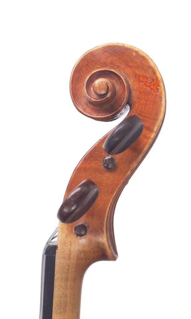 Violin, Circle of Georges Apparut, Mirecourt, 1929 — scroll