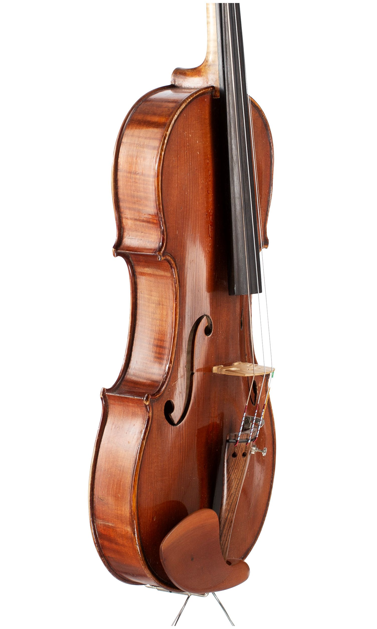 Violin, Circle of Georges Apparut, Mirecourt, 1929 — angled view, 60°