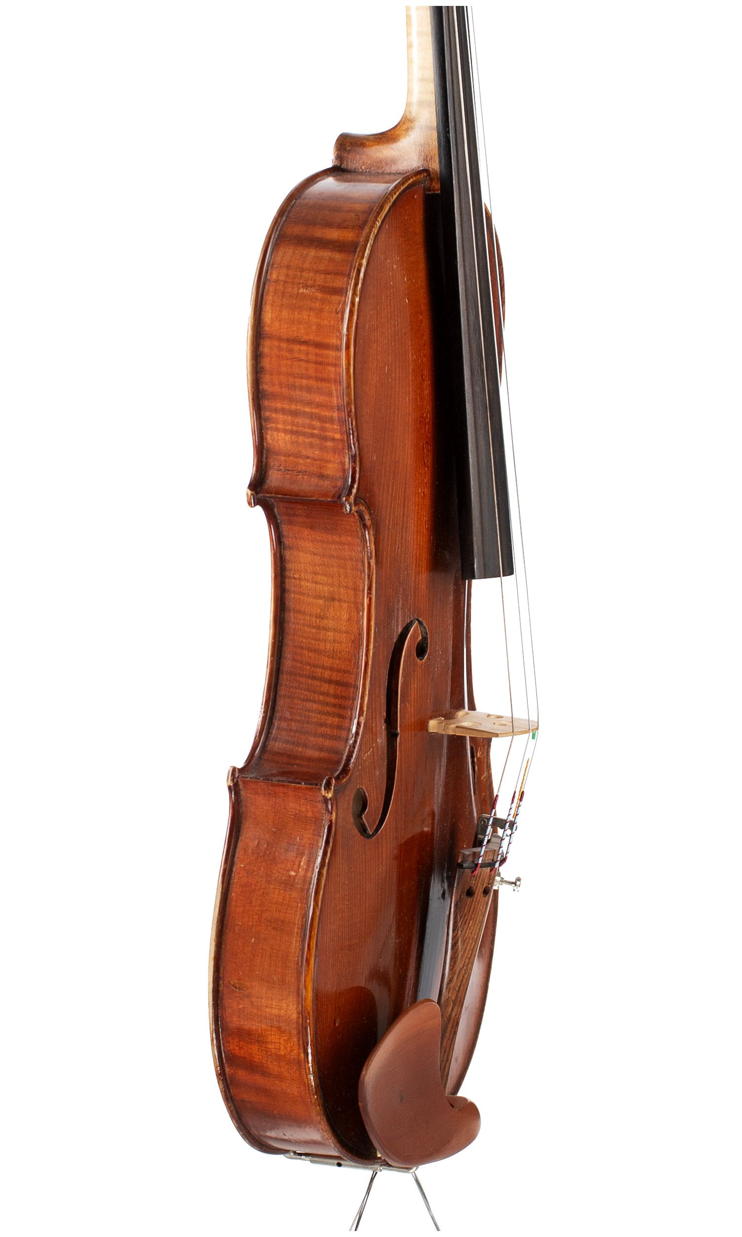 Violin, Circle of Georges Apparut, Mirecourt, 1929 — angled view, 70°