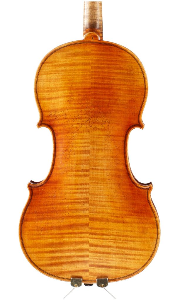 Violin by Heinrich Th. Heberlein, Markneukirchen, 1927 — back