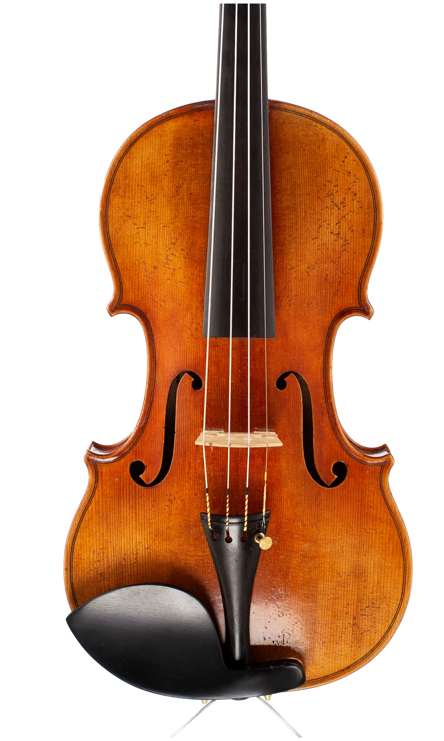 Violin by Heinrich Th. Heberlein, Markneukirchen, 1927 — front