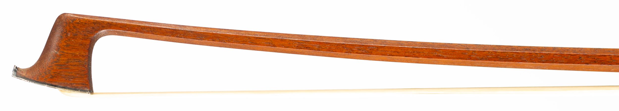 A silver-mounted violin bow by Pierre Vidoudez, Geneva, circa 1960 — head