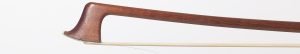 A silver-mounted violin bow by Otto Dürrschmidt, Germany — head and frog
