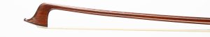 A silver-mounted violin bow by Max Millant, Paris, circa 1970 — head and frog