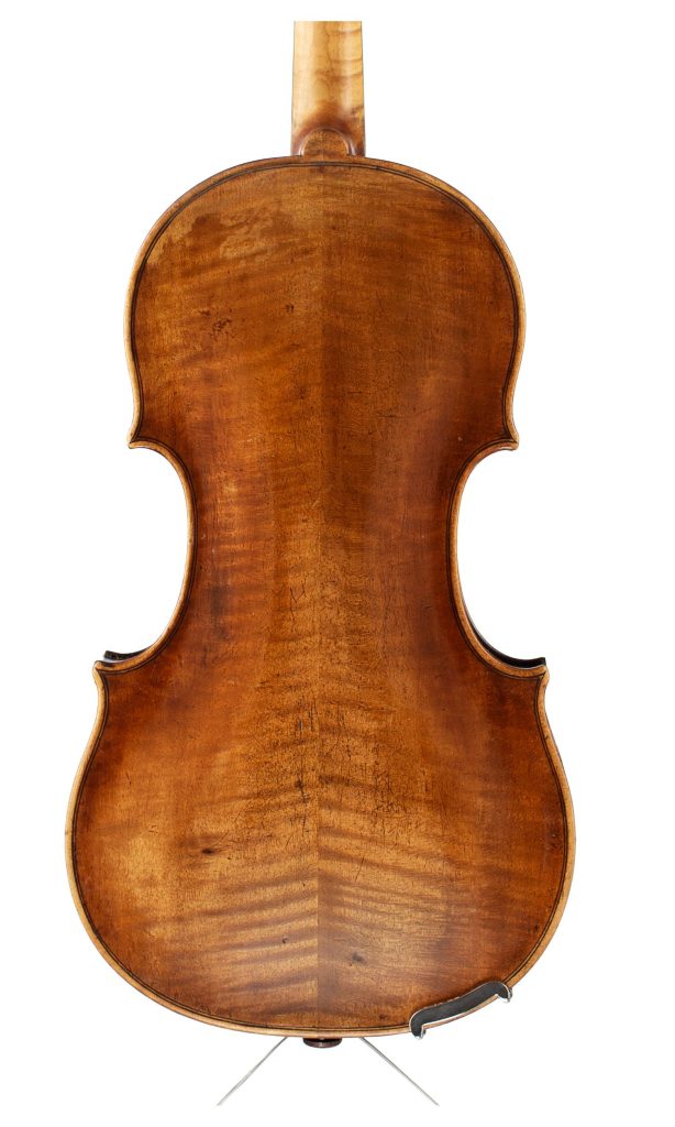 A violin by a member of the Klotz Family, Mittenwald, circa 1800 over 100 years old — back