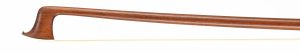 A silver-mounted violin bow by Otto Dürrschmridt, Germany — head and frog