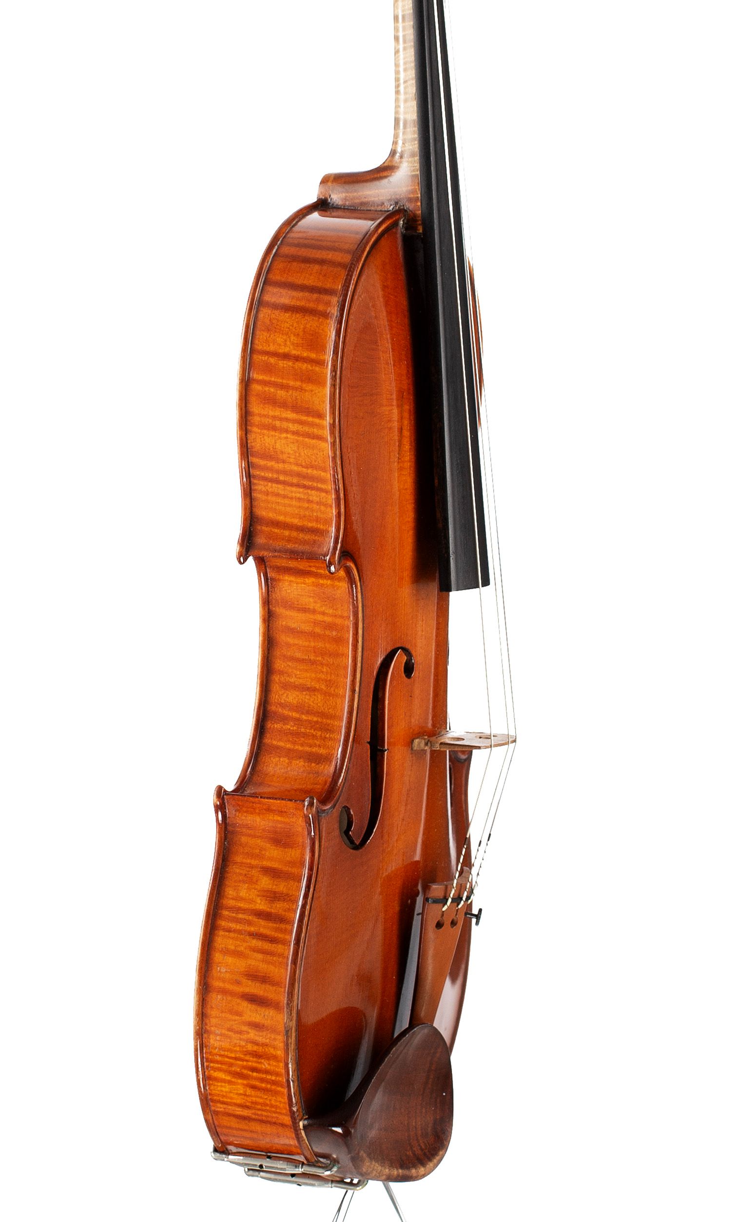 Violin by Giuseppe Pedrazzini, Milan 192* — angled view, 70°