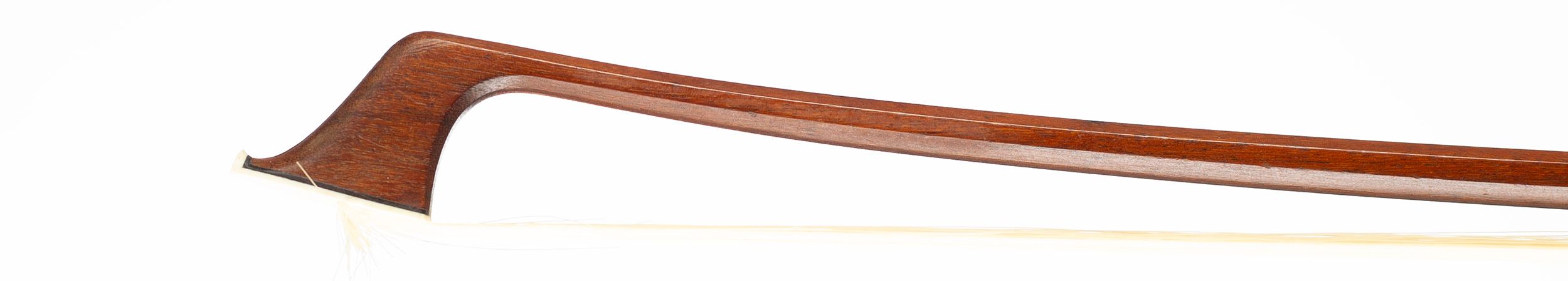 A silver-mounted cello bow by A. Lamy, Paris, circa 1910 — head