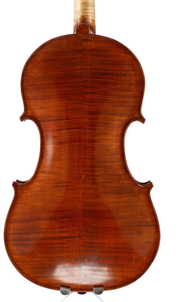 Viola by David Rubio, Cambridge, 1985 — back