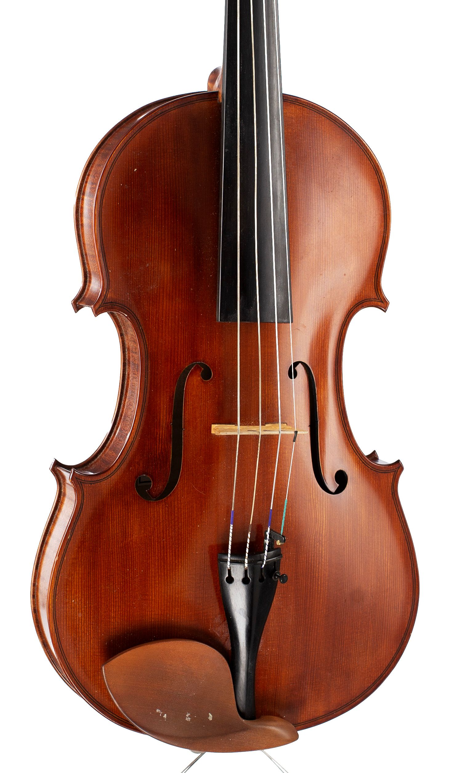 Viola by David Rubio, Cambridge, 1985 — angled view, 20°