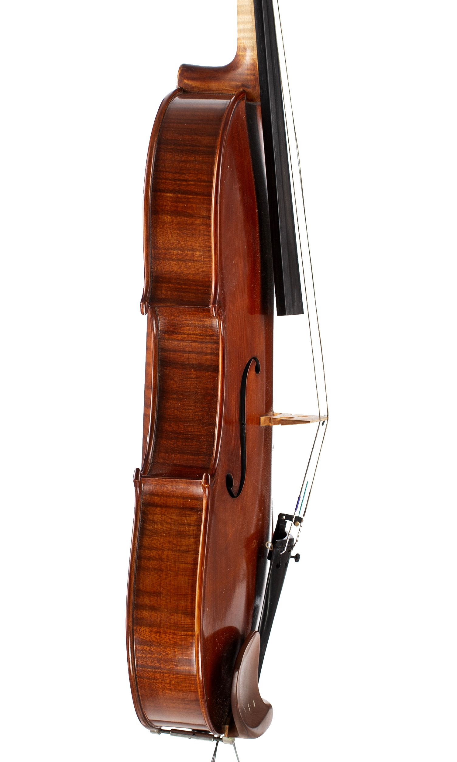 Viola by David Rubio, Cambridge, 1985 — angled view, 80°