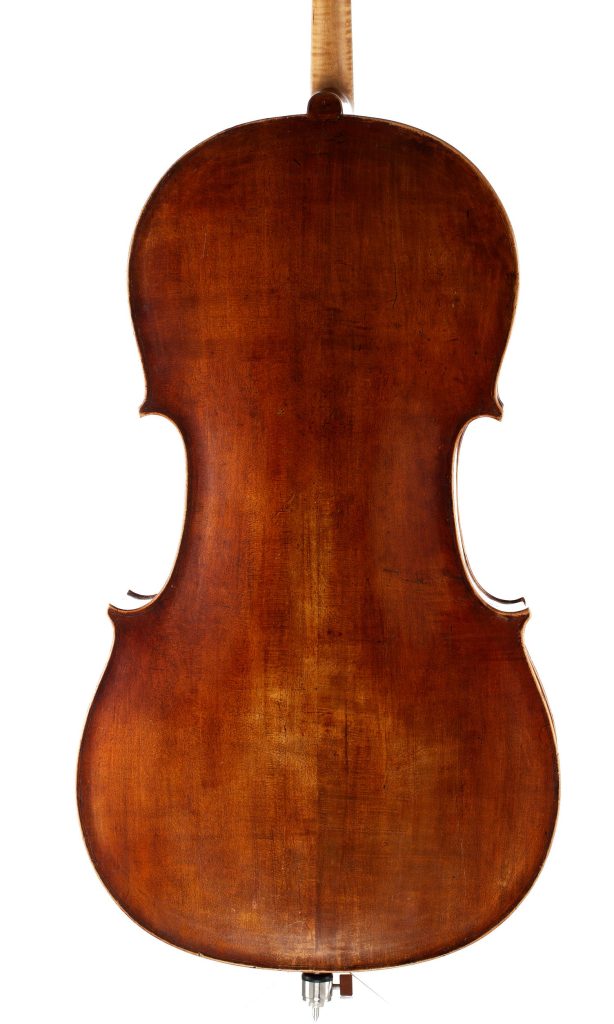 Cello by Adolf Pfretzschner, Stettin, 1904 — back