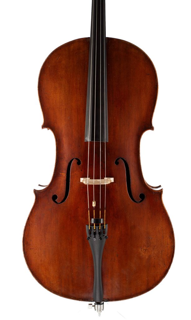 Cello by Adolf Pfretzschner, Stettin, 1904 — front