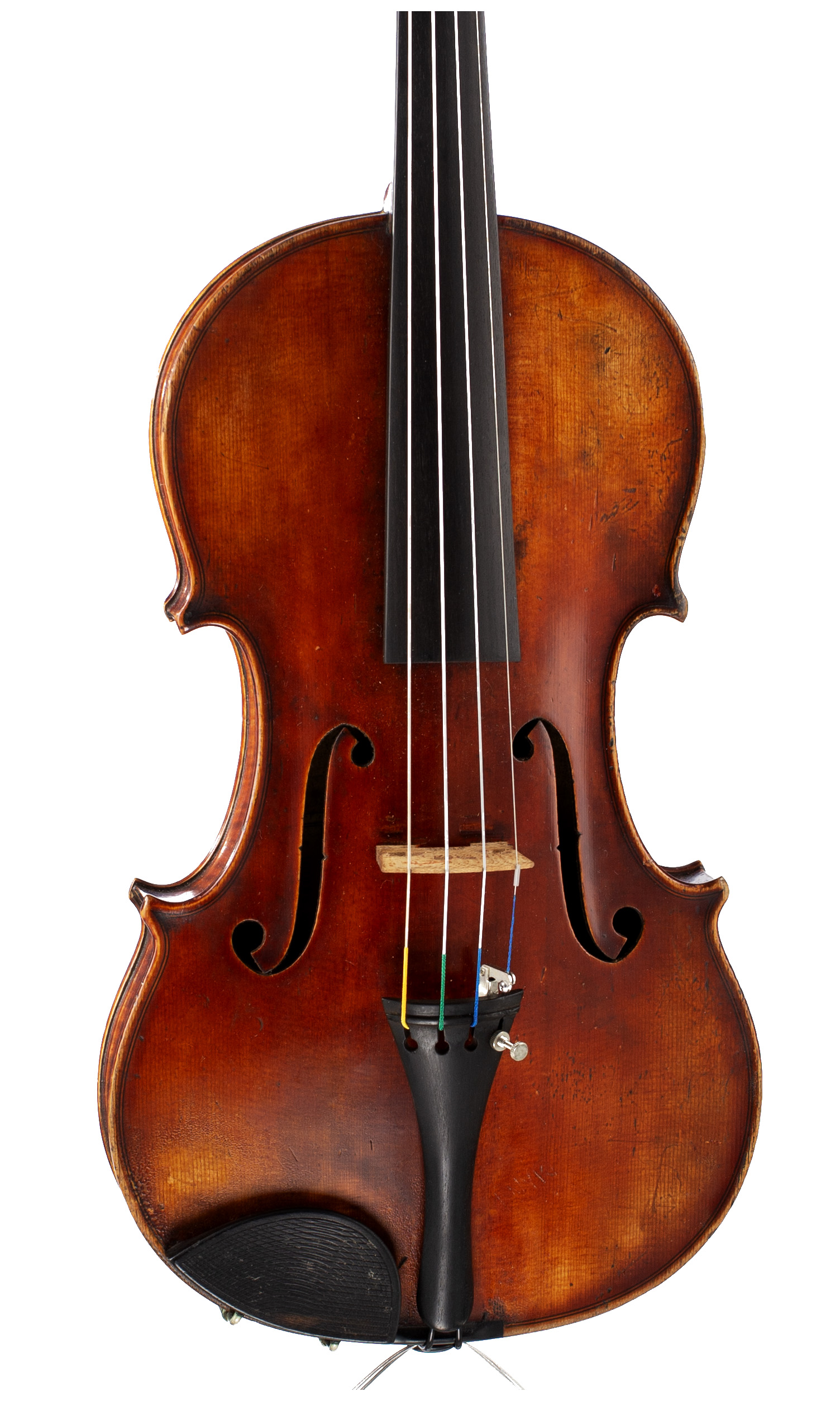 A violin by E. Dodds, Edinburgh, 1886 — angled view, 10°