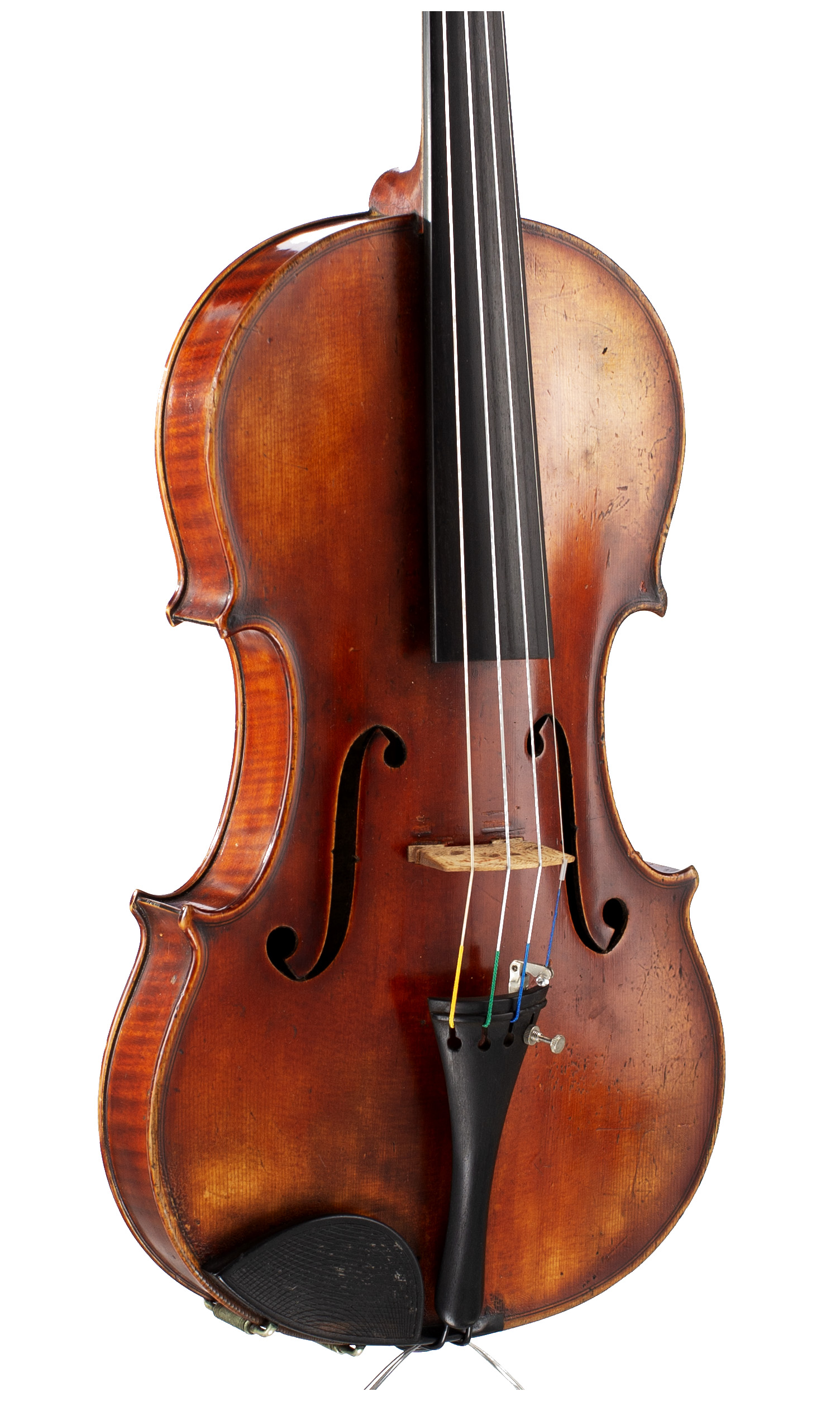 A violin by E. Dodds, Edinburgh, 1886 — angled view, 30°