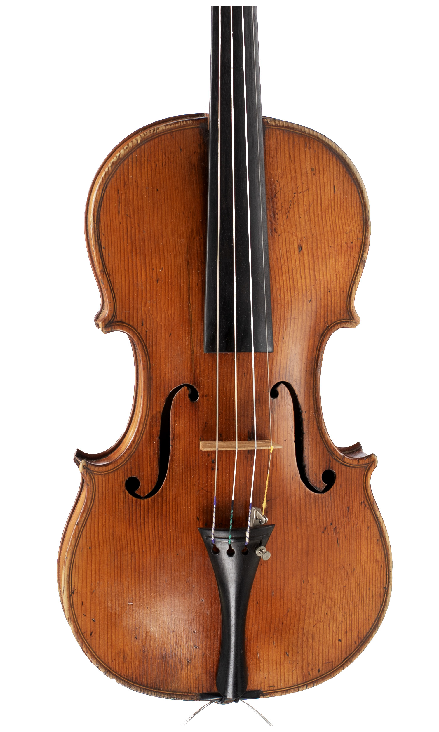 A violin by John Betts, London, circa 1810 — angled view, 10°