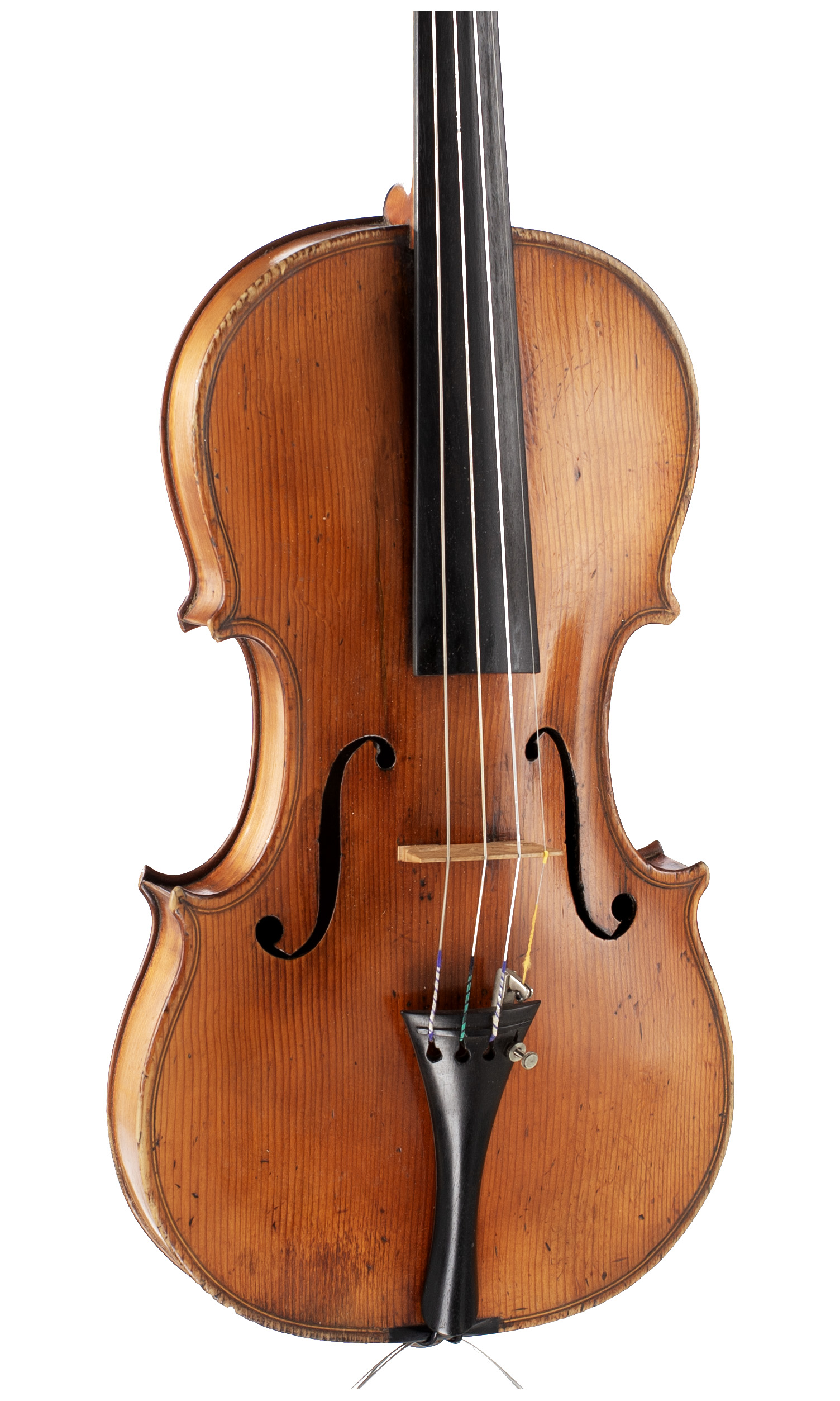 A violin by John Betts, London, circa 1810 — angled view, 20°