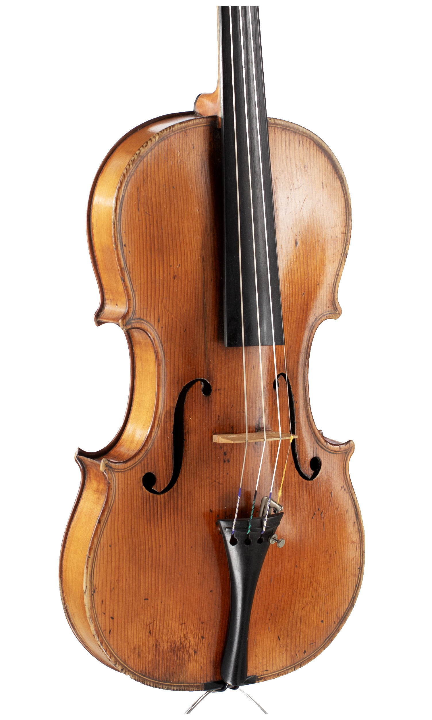 A violin by John Betts, London, circa 1810 — angled view, 30°
