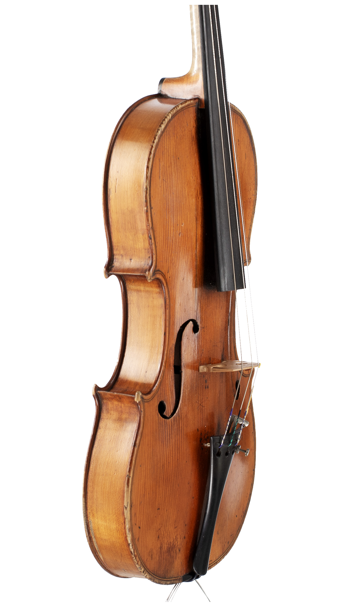 A violin by John Betts, London, circa 1810 — angled view, 60°