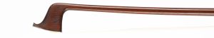 A silver-mounted violin bow by James Tubbs, London, circa 1900 — head and frog