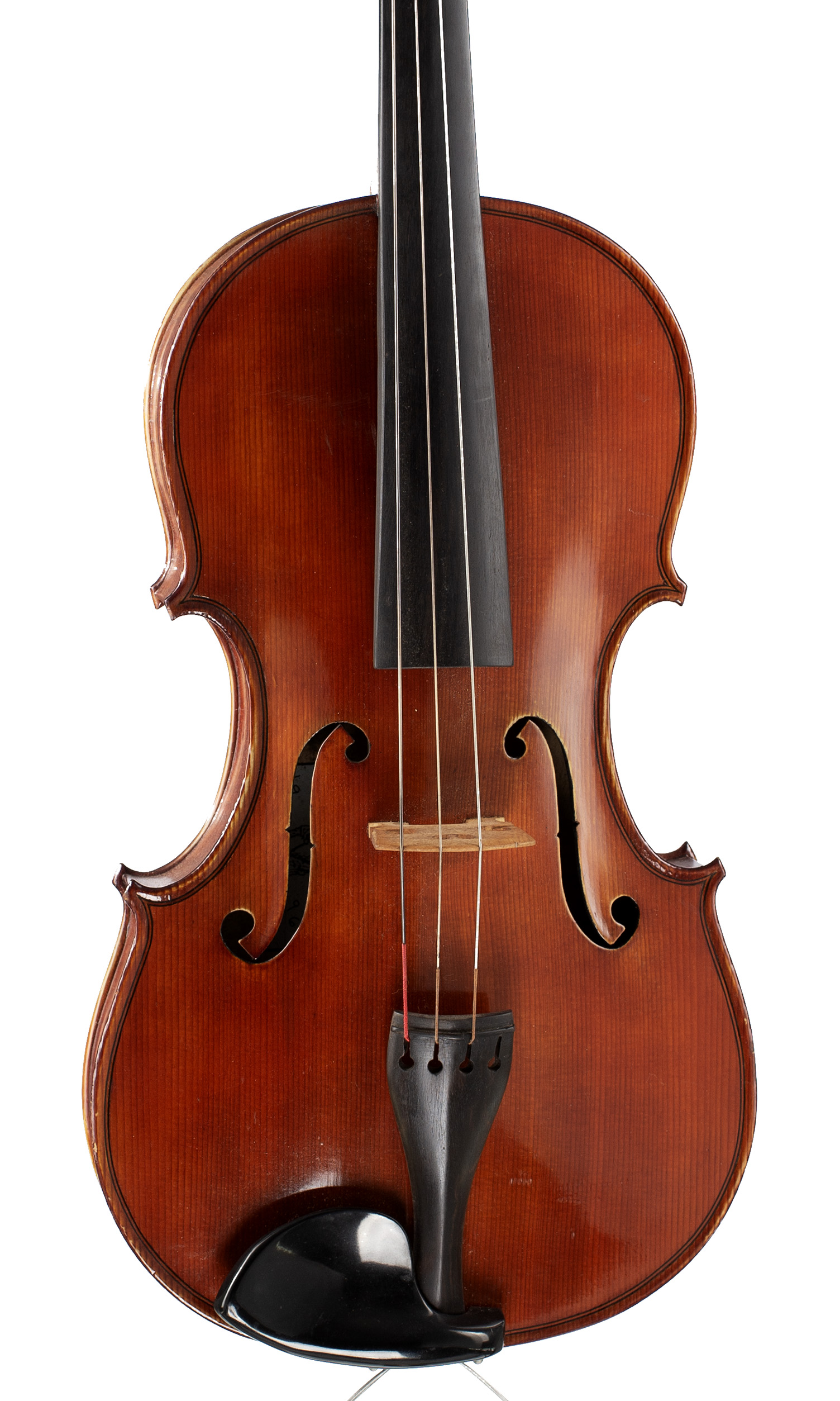 A viola by David Dix, London, 1996 — angled view, 10°